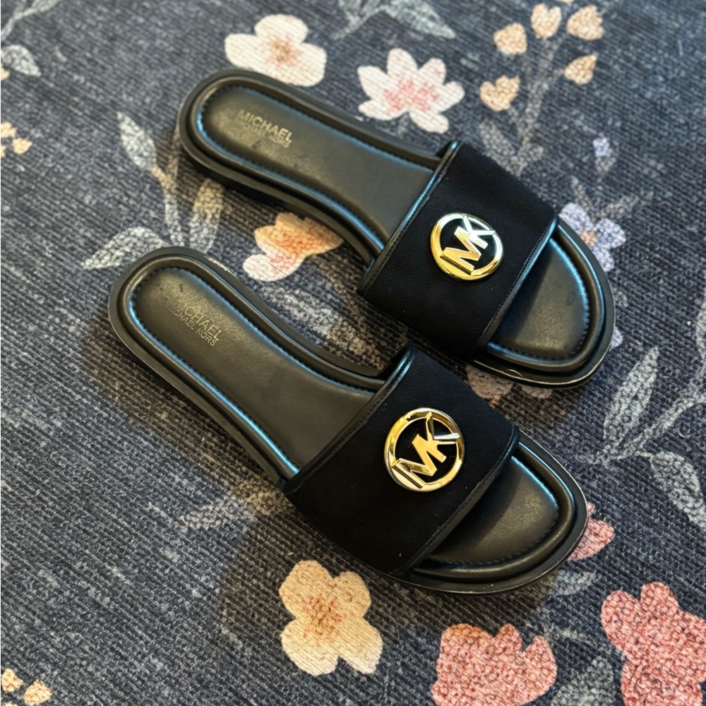 Michael Kors Black Minimalist Sandals